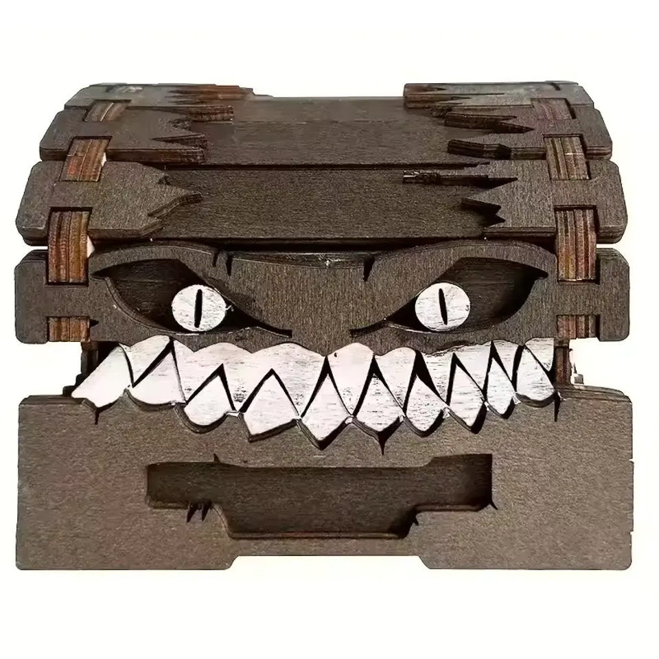 Mimic's Trove | Wooden Dice Box