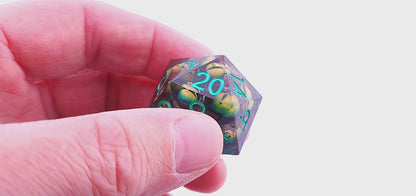 Eyes of Envy | 30mm D20 | Liquid Core Dice | Single Dice