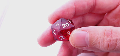 Bloodfire Prism | Diamond Cut Liquid Core | 7 Piece Dice Set