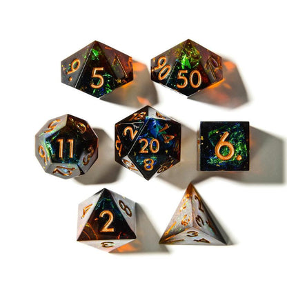 Archer's Dream | Sharp Edge Dice | 7 Piece Set