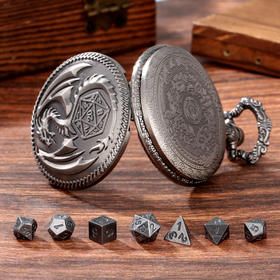 Fate's Guardian | Pocket Watch Case | Ancient Silver