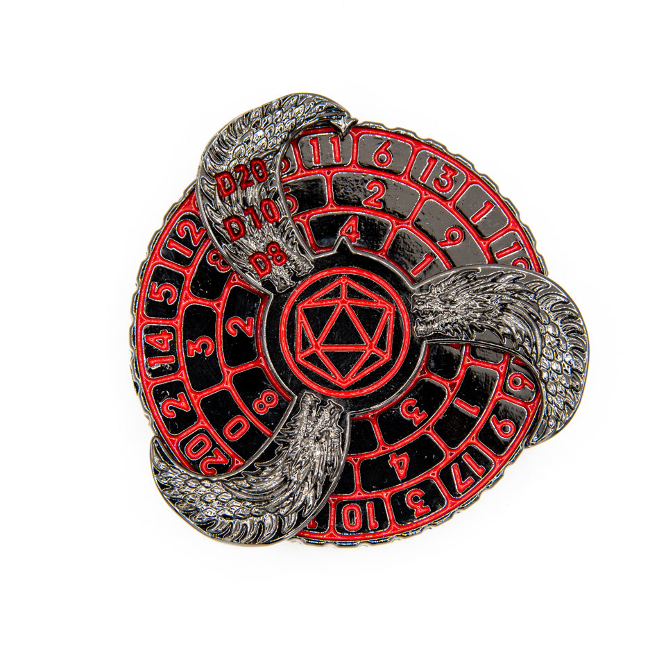 Prophecy Wheel | Dice Spinner | Black & Red