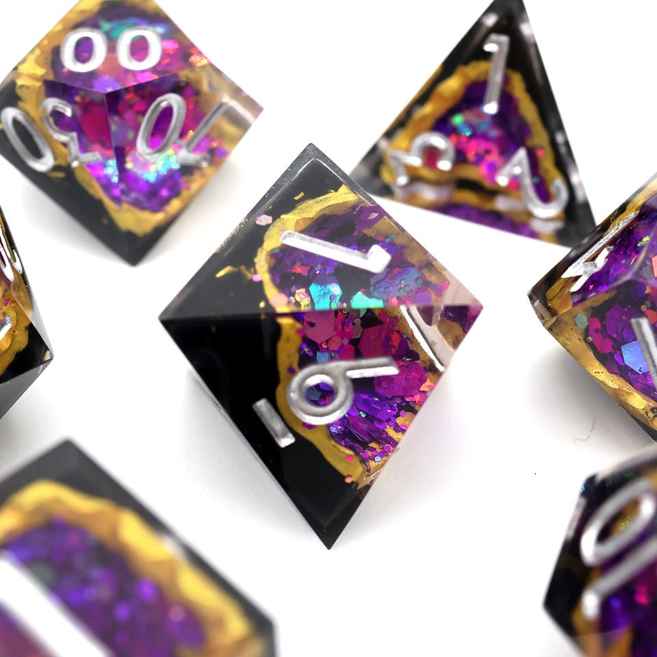 Regal Relic | Geode Dice | 7 Piece Set - Tabletop Dominion