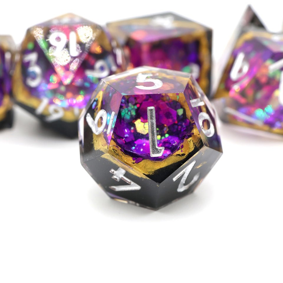 Regal Relic | Geode Dice | 7 Piece Set - Tabletop Dominion