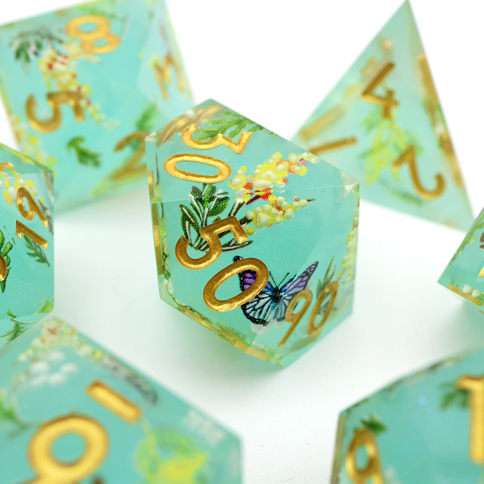 Summer Court | Art Core Dice| 7 Piece Set