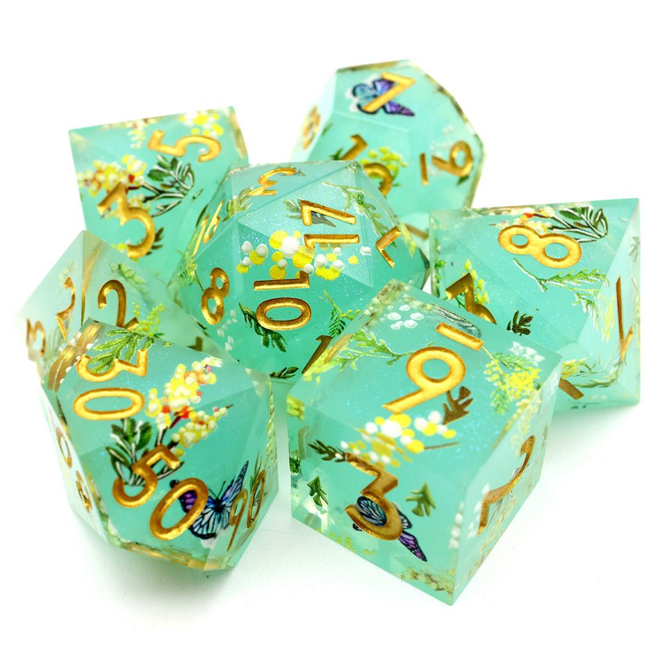 Summer Court | Art Core Dice| 7 Piece Set - Tabletop Dominion