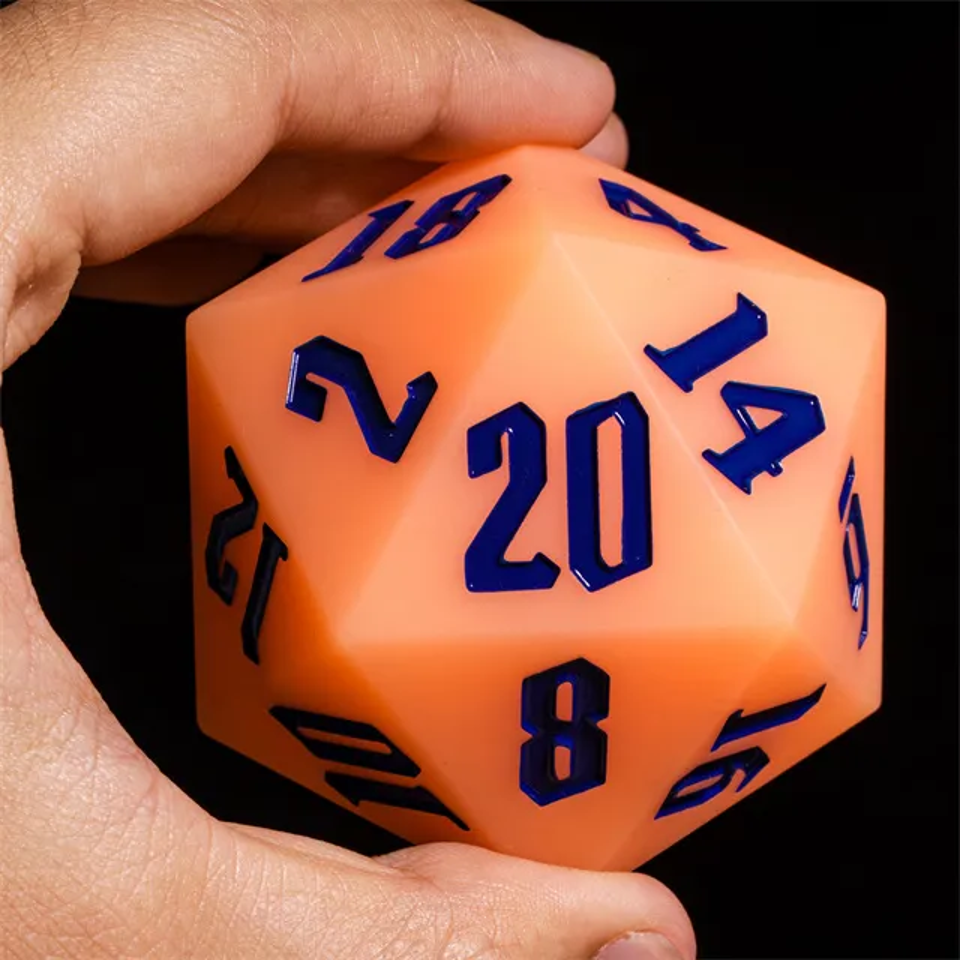 Jester's Bounce | 55mm Luminous D20 Silicone | Orange