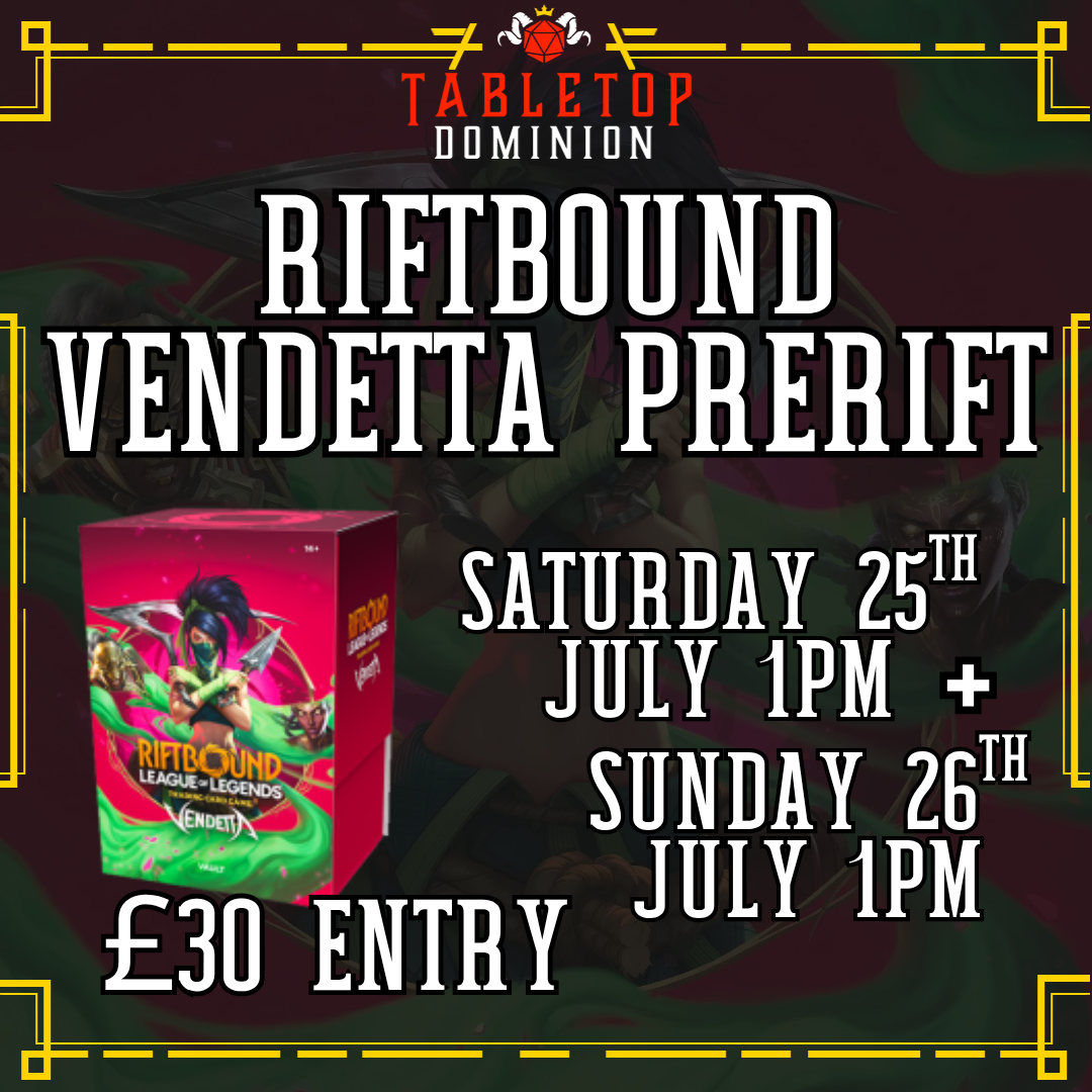 Riftbound: League of Legends TCG - Set 4: Vendetta Pre-Rift Event | Saturday 25th July