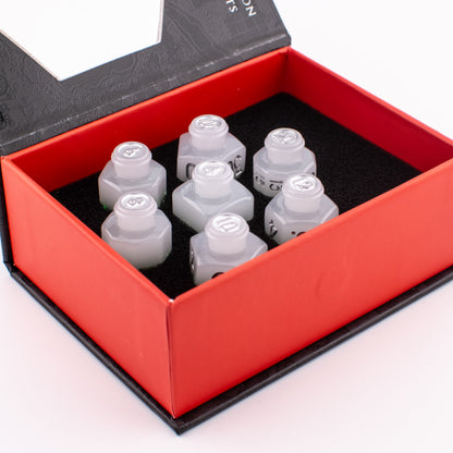 Sylvan Brew | Potion Bottle Resin Dice Set | Sharp Edge | 7 Piece Set