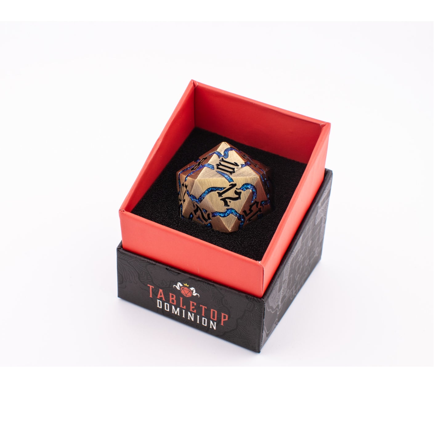 Celestial Voyager | Oversized D20 | Solid Brass | Single Die