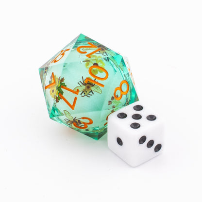 Spring in Play | Oversized Liquid Core D20 | Resin | Single D20