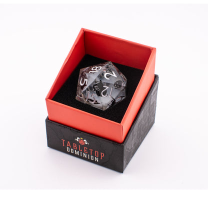 Feline Spirit | Oversized Liquid Core D20 | Resin | Single Die