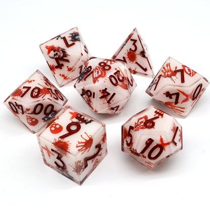 Touch of Death | Art Core Dice| 7 Piece Set - Tabletop Dominion