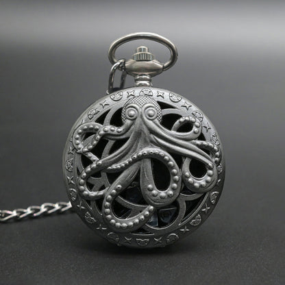 Kraken's Keepsake | Pocket Watch Case | Ancient Silver