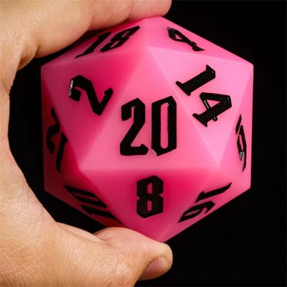 Jester's Bounce | 55mm Luminous D20 Silicone | Pink