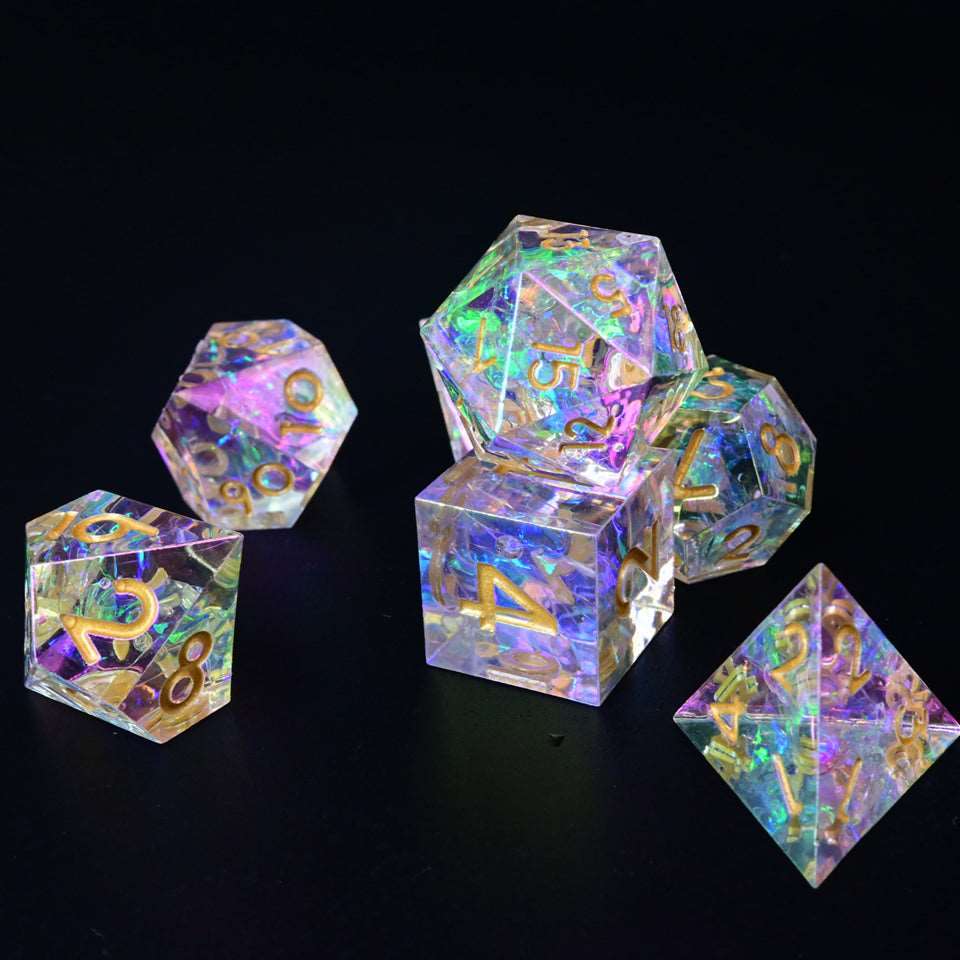 Candy Wrapper | Sharp Edge Dice | 7 Piece Set