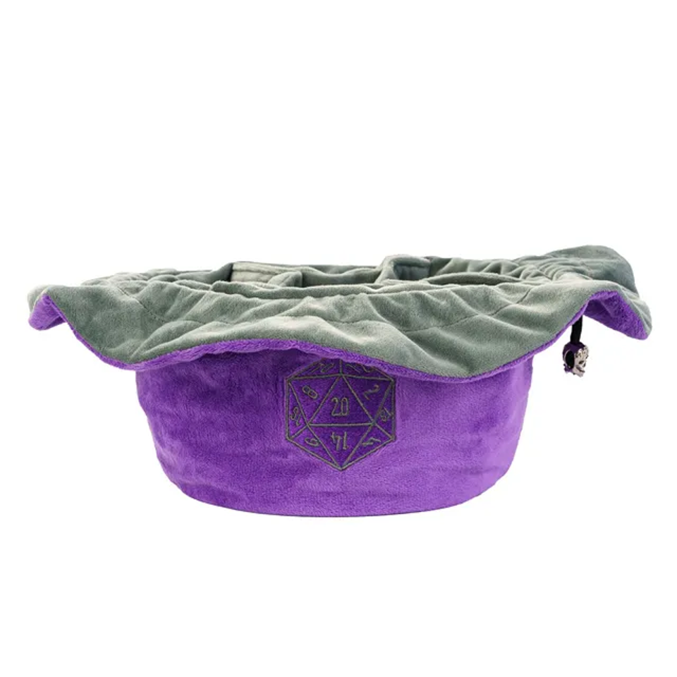 Velvet Vault | Super-Soft Large Dice Bag | Purple