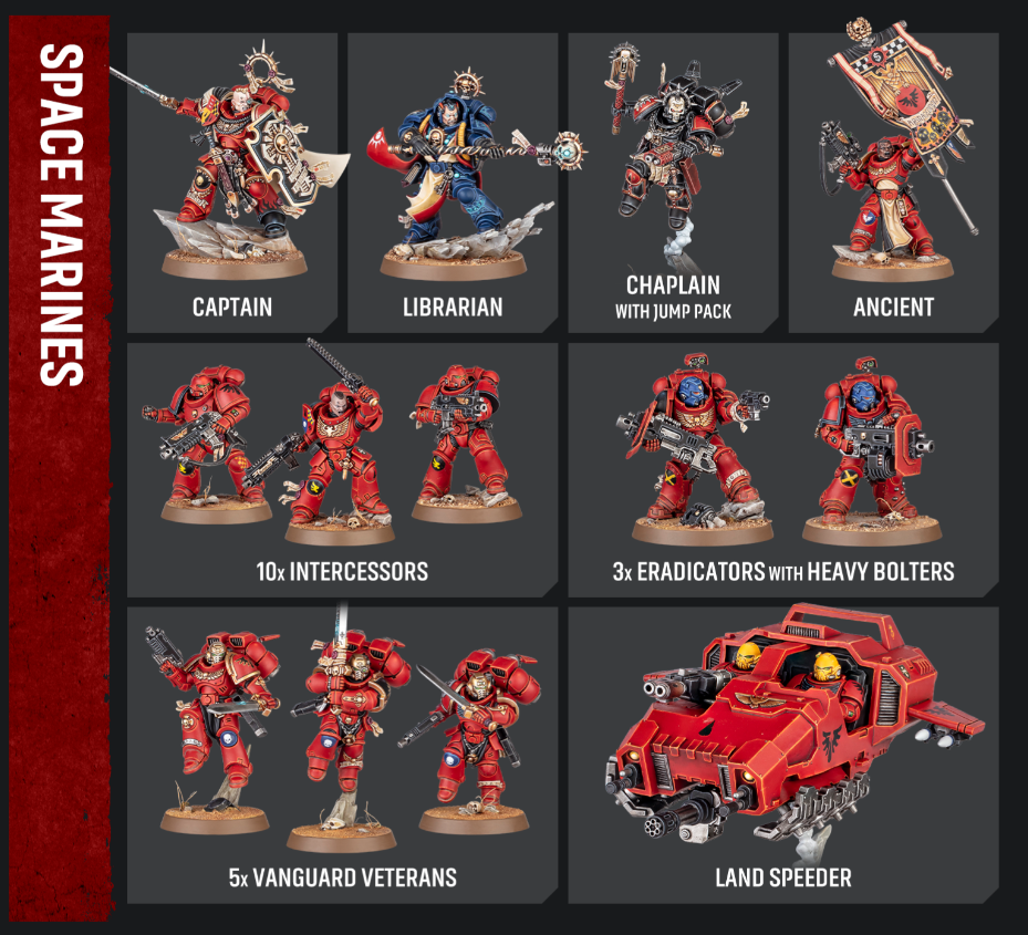 Warhammer 40,000: Armageddon Launch Box – 11th Edition Starter Set with Space Marines, Orks & Rulebook