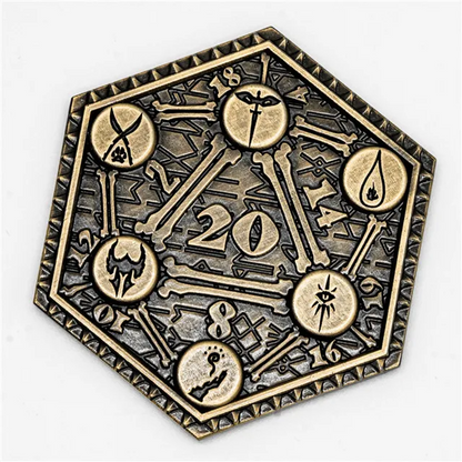 Fortune's Flip | D2 Coin | Solid Metal | Bronze
