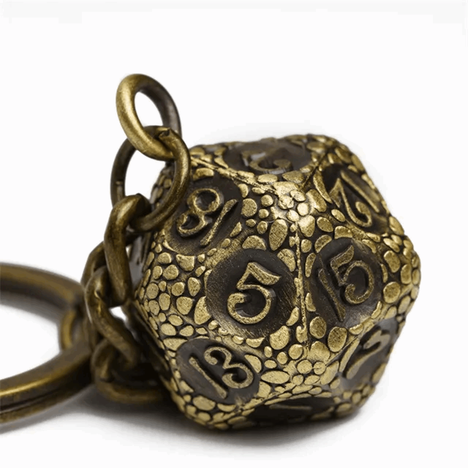 Keyring | Bronze/Dragonscale | Metal D20