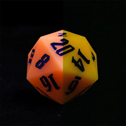 Jester's Bounce | 55mm Luminous D20 Silicone | Orange