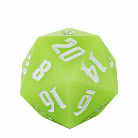 Jester's Bounce | 55mm Luminous D20 Silicone | Green