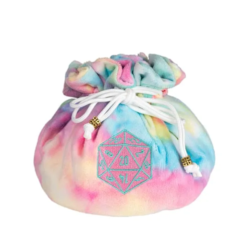 Velvet Vault | Super-Soft Large Dice Bag | Rainbow