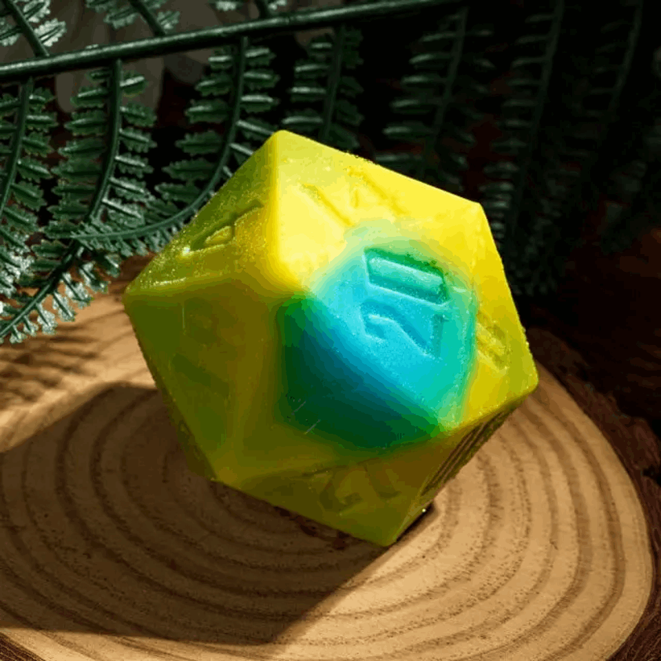 Critical Cleanse | 55mm D20 Soap | Yellow & Blue