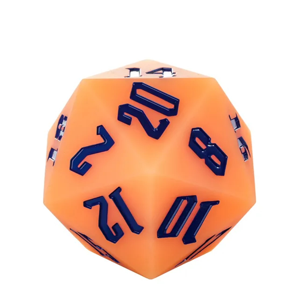 Jester's Bounce | 55mm Luminous D20 Silicone | Orange