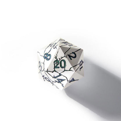 33mm Crack D20 - Pearl silver with green mica