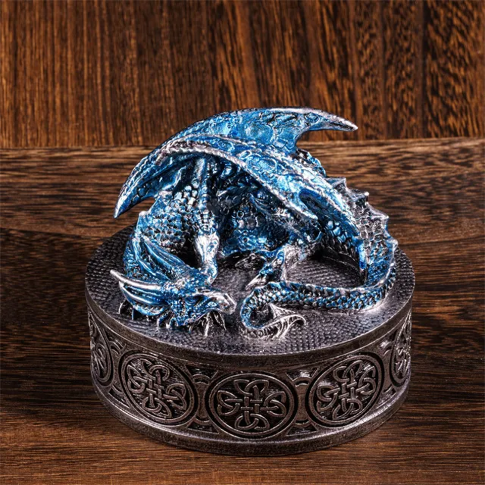 Guardian's Keep | Cast Resin Dice Box | Blue