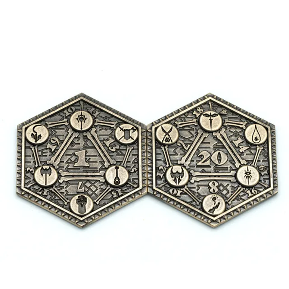 Fortune's Flip | D2 Coin | Solid Metal | Bronze