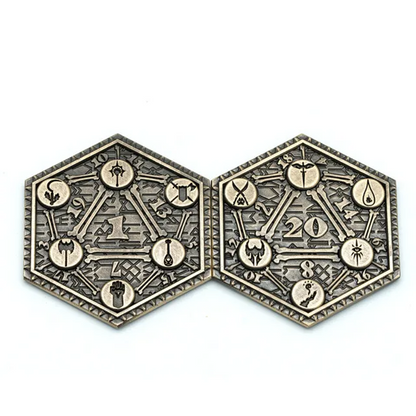 Fortune's Flip | D2 Coin | Solid Metal | Bronze